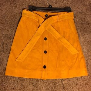Joie New Belted 100% Lamb Leather Mini-Skirt